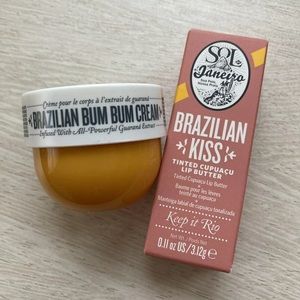 SOL DE JANEIRO Brazilian Bum Bum Cream & Brazilian Kiss Lip Tinted Lip Butter